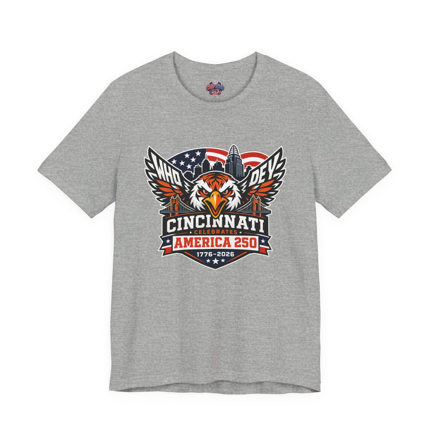 Cincinnati Celebrates America 250 Years of Freedom! Tiger Crest T‑Shirt