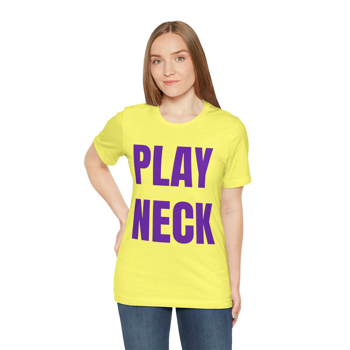 🐯 PLAY NECK Graphic Tee 🎺💜💛
