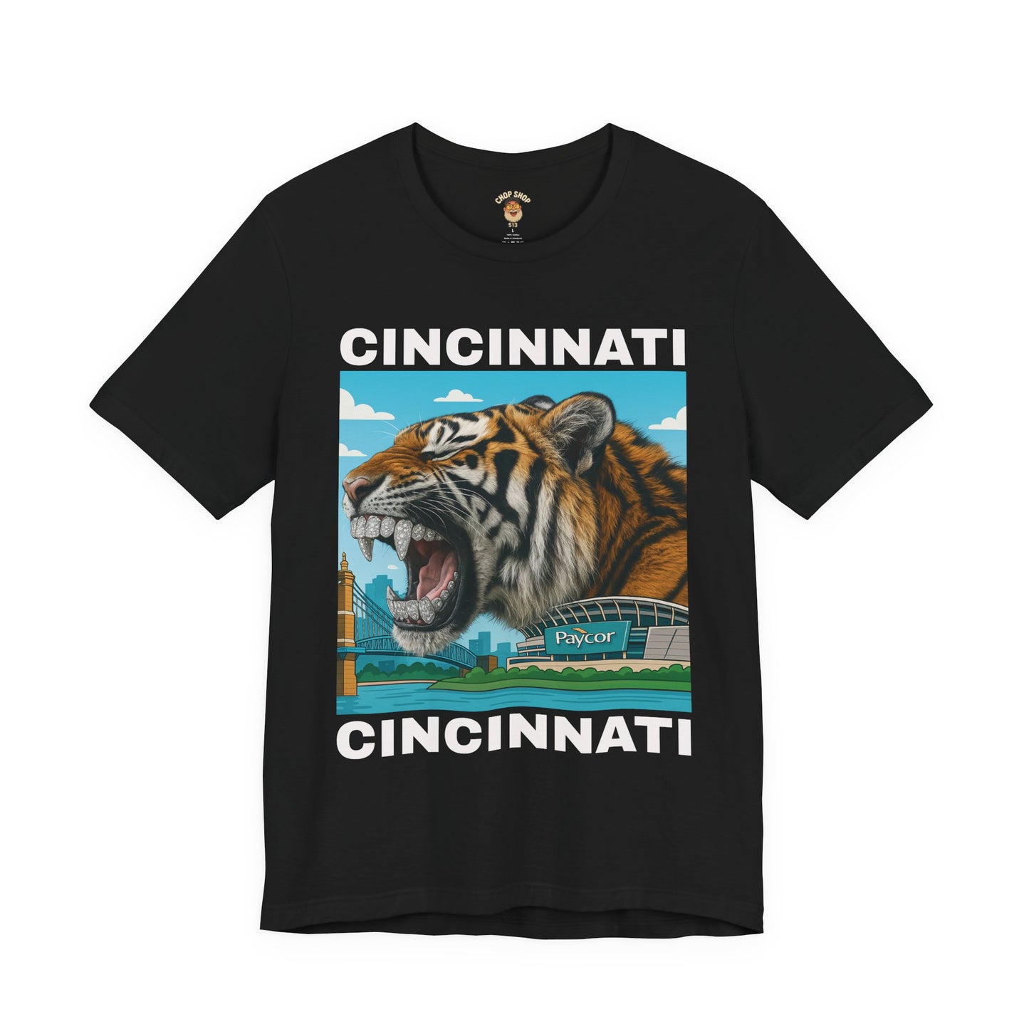 🔥💎🐅 Iced Out Roar – Queen City Tiger Tee