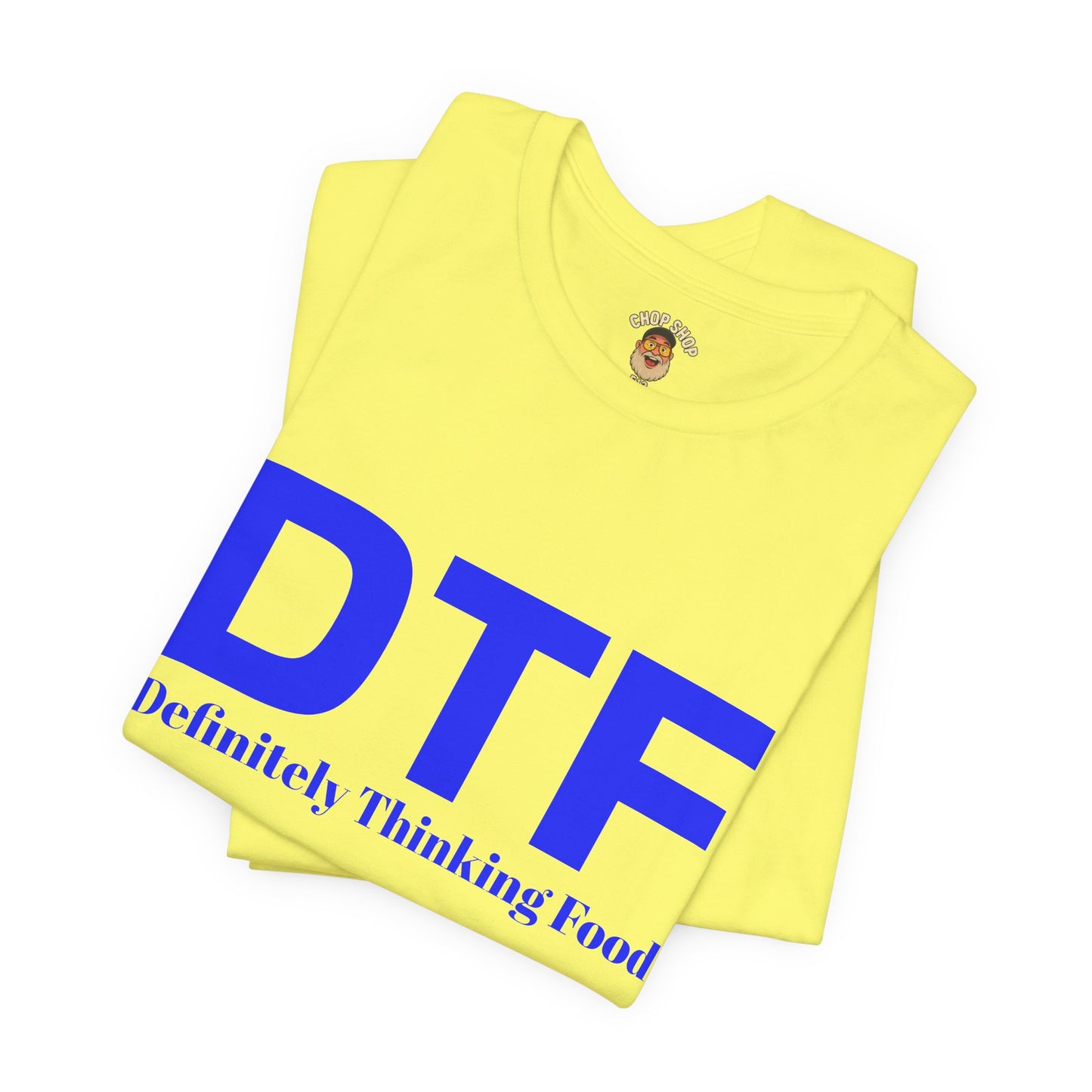 DTF 'Definitely Thinking Food' Tee — Funny Foodie Graphic T-Shirt