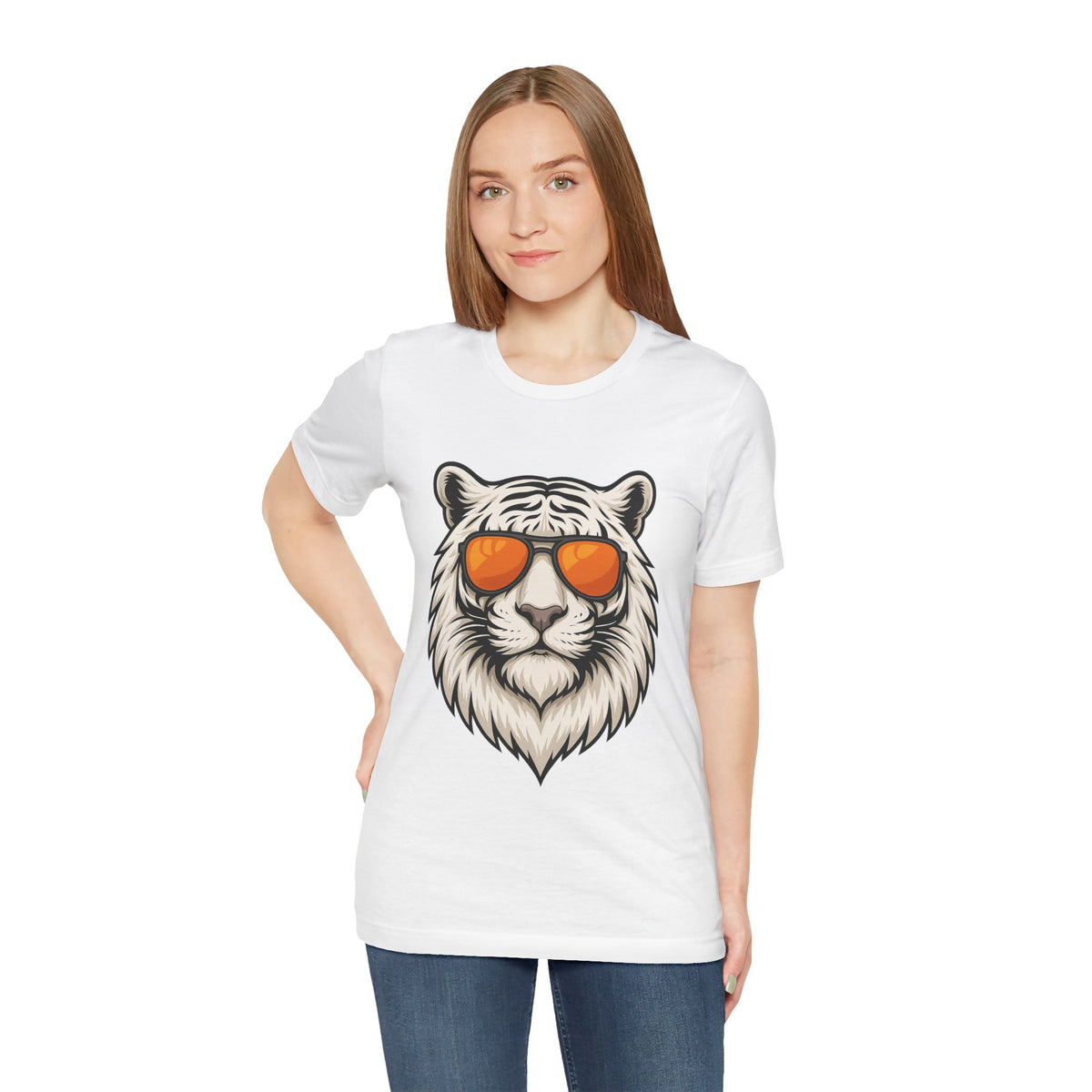 Cool Tiger Orange Sunglasses Tee