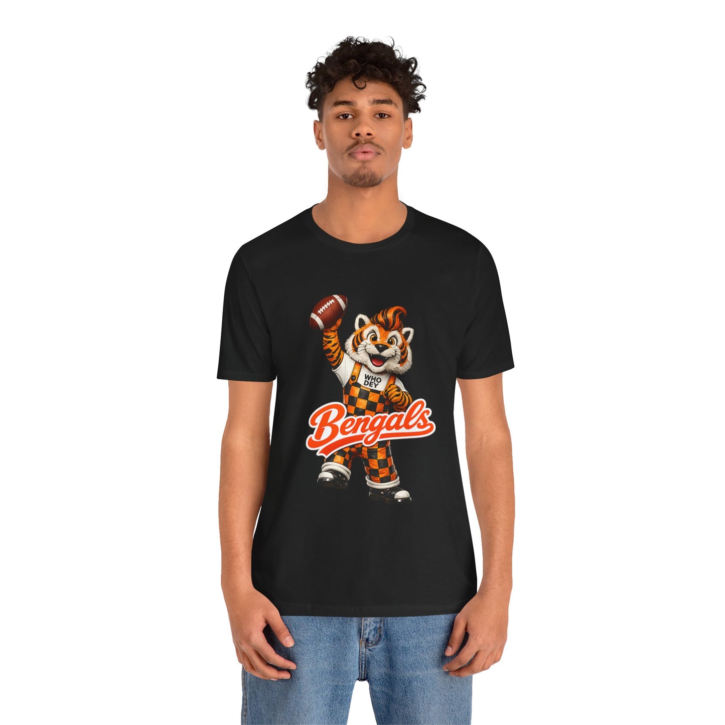 Bengals Mascot Football T-Shirt — Vintage Tiger Fan Tee