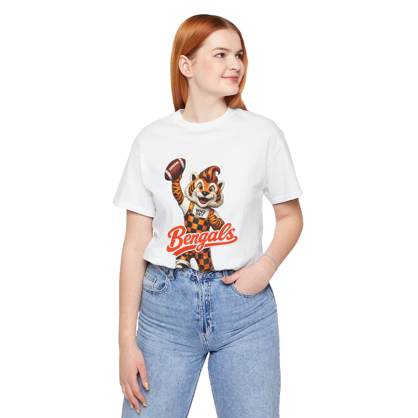 Bengals Mascot Football T-Shirt — Vintage Tiger Fan Tee