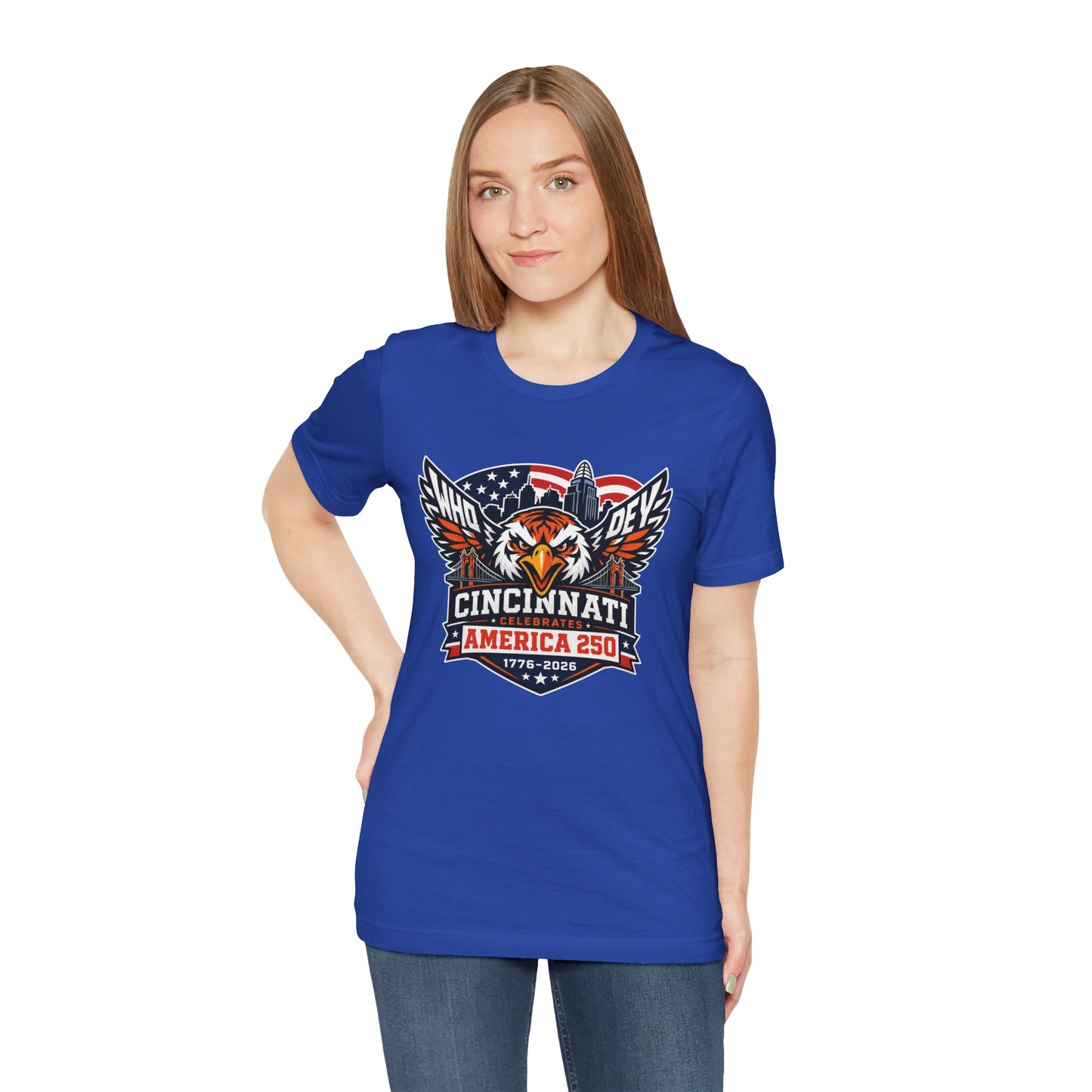 Cincinnati Celebrates America 250 Years of Freedom! Tiger Crest T‑Shirt