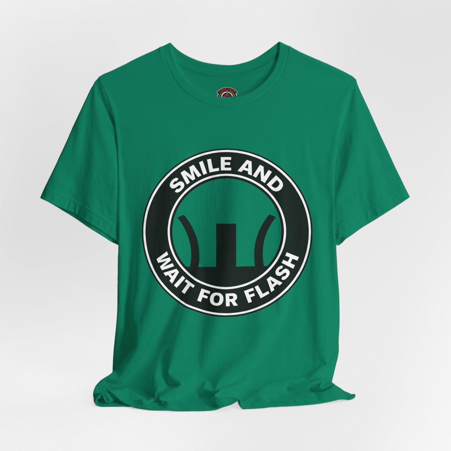 AR-Smile and Wait for Flash T-Shirt — Photography Humor Tee