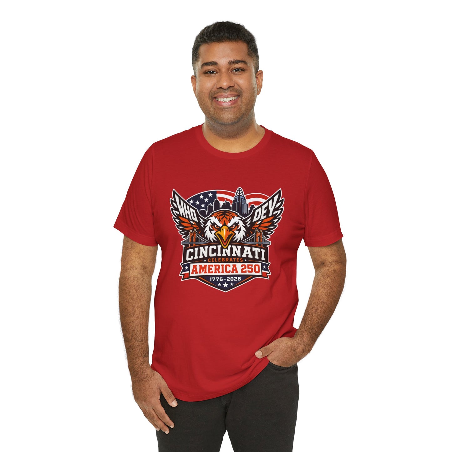 Cincinnati Celebrates America 250 Years of Freedom! Tiger Crest T‑Shirt
