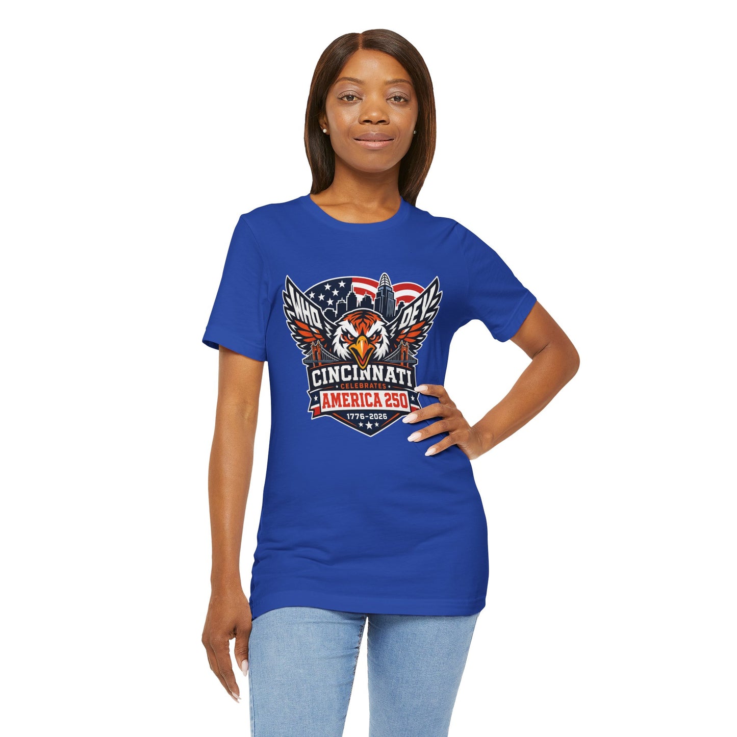 Cincinnati Celebrates America 250 Years of Freedom! Tiger Crest T‑Shirt
