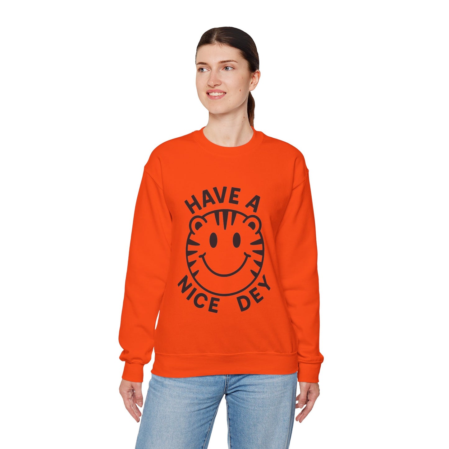 Crewneck Have a Nice Dey Sweatshirt - Cincinnati Bengals Fan Gear for Summer